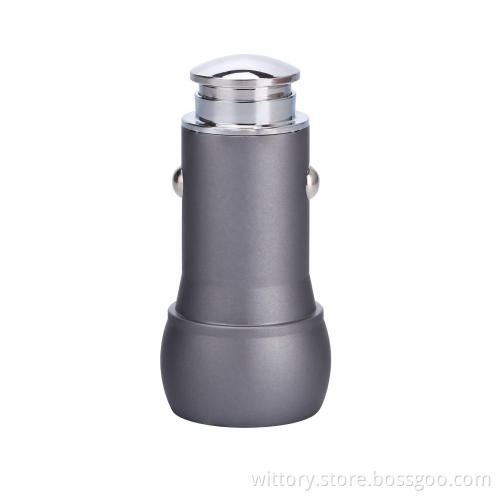 The piston head series gray car charger